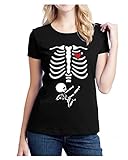 Hot Ass Fitted Single Baby On The Way X-RAY Maternity Karate Skeleton Pregnancy