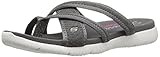 Skechers Cali Women's Microburst 39062 Flip Flop, Charcoal, 9 M US