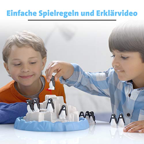 Ravensburger Kinderspiele 21325 - Plitsch Platsch Pinguin - großer Spielspaß mit Geschicklichkeitsfaktor für Kinder und… – Bild 4