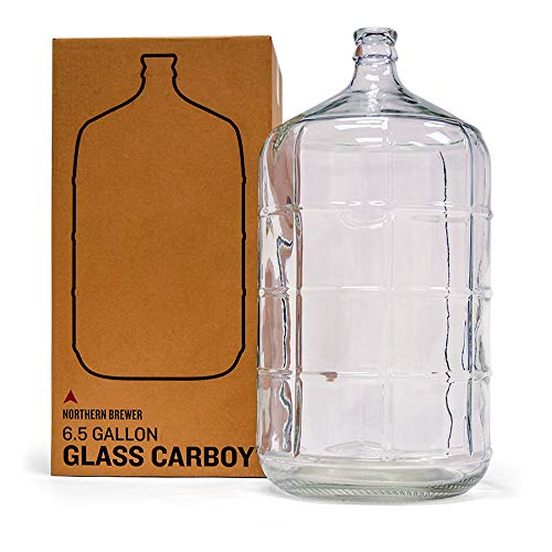 Northern Brewer - Glass Carboy Fermenter for Beer Brewing, Wine Making, Fermentation (6.5 Gallon)