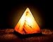 Hand Crafted HemingWeigh Natural Himalayan Rock Salt Lamp Pyramid Shape with Wood Base