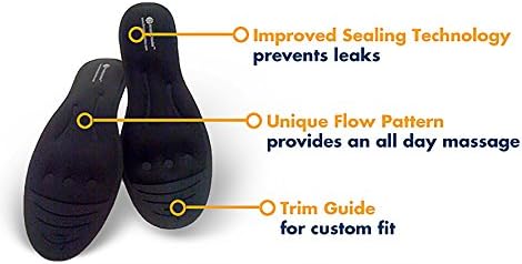 Amazing InsolesSuperior Therapeutic Massaging Insoles by Amazing Insoles | 100% Liquid Gel Glycerin | Ideal for Running & Walking | Orthotic Shoe Insoles for Women | Comfortable Design for Plantar Fasciitis Relief