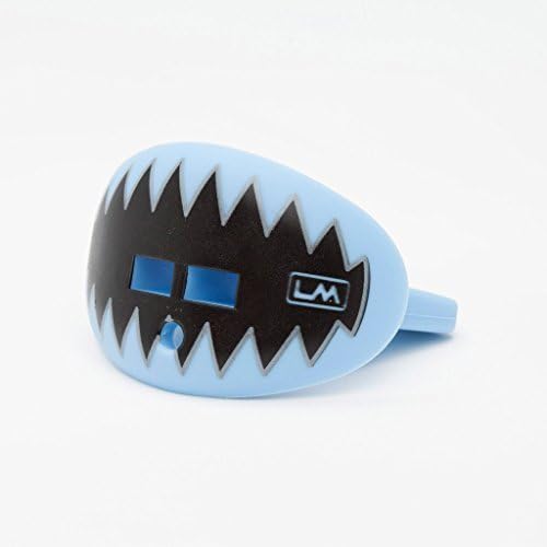 Football Mouth Guard - Pacifier Lip Protector Mouthpiece for Youth and Adults - Shark Teeth Custom Design - Multiple Colors - Top and Bottom Teeth Protection - Great Air Flow