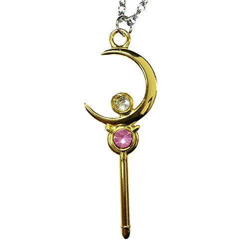 Magical Moon Princess WAND Pendant with Chain Necklace