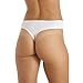 Camille Womens Ladies Micro-Fibre Briefs Control Thong Knickers Underwear White