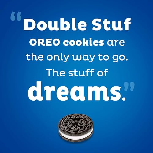 OREO DOUBLE STUF CHOCOLATE SANDWICH COOKIES, FAMILY SIZE, 3 PACKS