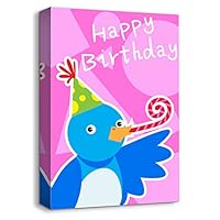 signwin-Canvas Wall Art-Cute Animal Portrait-Canvas Prints Home Artwork Decoration for Kids Bedroom,Bathroom - 12x18 inches