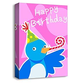 Canvas Wall Art-Cute Animal Portrait-Canvas Prints Home Artwork Decoration for Kids Bedroom,Bathroom - 12x18 inches