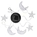 AceList Small Wind Chime 14 Inches Moon Wind Chime for Door Chime House Bedroom Dorm Room Decoration