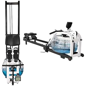 Home Rowing Machine Fitness Cardio Workout with Adjustable Resistance Water Resistancewith LCD Display Rowing Machine Perfect