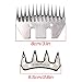 LoveDeal Stright 13 Tooth Sheep Shears Blades, Clipper Blade, Infused Steel Sheep Shearing Cutter Combs Wool Blades - Replacement for Electric Sheep Alpaca Goats Clipper, Pet Grooming Trimmer