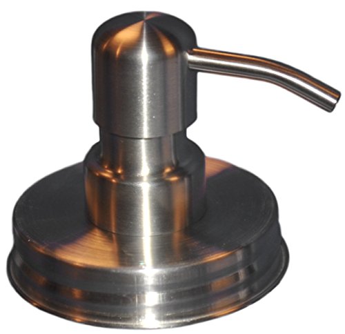 Regular Mouth Mason Jar Pump Top Sets for Soap or Lotion. Each Food Grade DIY Set Includes 100% Rust Proof Jar Lid and Pump, Collar Ring, and Extra Long 9 Inch Straw and Leakproof Gasket (6 Sets)