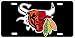 Chicago Sport Teams Combined Logo Novelty Front License Plate Decorative Car Tag can also be used as a door sign