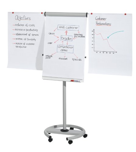 Franken Flipchart Professional Mobil/FC24 Höhe 195 cm lichtgrau