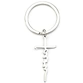 MUCOOS Christian Keychain,Cross Keychain for Men Women,Cross Gift Christian Gifts for Birthday Christmas Valentine Graduation