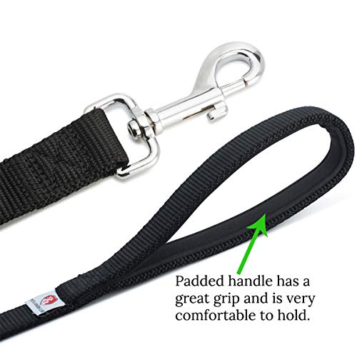 image for Dutchy Brand Pets Lovers Club Black Dog Leash - Sturdy Nylon Strap - P