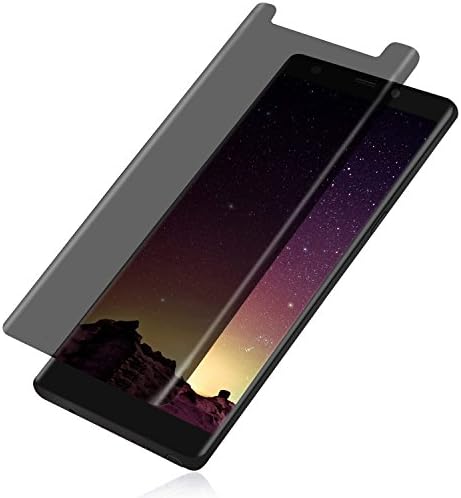 Galaxy Note 8 Privacy Screen Protector, iwolf Note 8 Premium [3D Curved] [Case Friendly] [Anti-Scratch] 9H Hardness Tempered Glass Film Screen Protector for Samsung Galaxy Note 8 (Transparent)