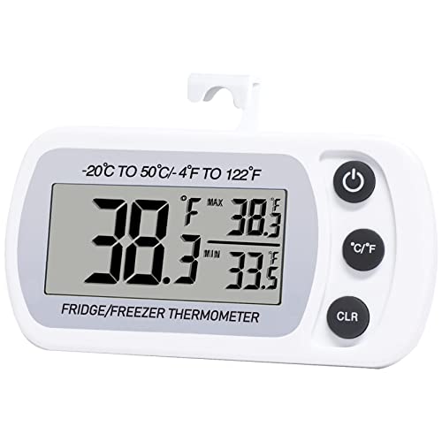 Digital Refrigerator Thermometer Fridge Freezer Thermometer Waterproof