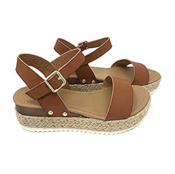 Womens Casual Espadrilles Trim Rubber Sole Flatform