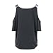 FUNIC Casual Short Sleeve Shirt, Plus Size Women Loose Summer Blouse Tops Shirt Tops (XX-Large, Dark Gray)
