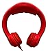 Kidrox Wired Kids Headphones, Volume Limited with Padded Cushions and Removable Size-Adjuster, Safe for Children (Red)