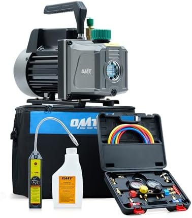 Orion Motor Tech AC Vacuum Pump and Gauge Set, 1/3 hp cfm