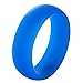 Jude Jewelers 5 Pack, 8mm Medical Grade Silicone Rings Wedding Band (10)