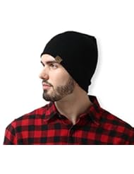 Sports: Daily Knit Ribbed Beanie by Tough Headwear - Stretchy & Soft Beanie Hats for Men & Women - Perfect for Old Man Winter - Serious Beanies for Serious Style (Black) - Tough Headwear