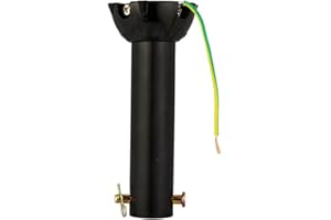 Nianzcy Extension Rod,Ceiling Fan Downrod with Ball Head,Downrod Extension for Fan,1 inch Outside Diameter, Ceiling Fan Boom Suitable for a Wide Range of Ceiling Fans (black, 4 Inch)