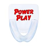 Power Play Mouth Guard. Best moldable strapless single mouthguard for sports: hockey, football, boxing, basketball, martial arts, wrestling. Include mouth guard case. Fits Youth and Adults.