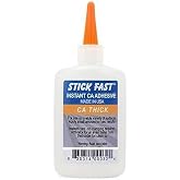 Stick Fast 1 oz Thick CA Cyanoacrylate Adhesive Super Glue