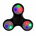 Windy City Novelties LED Glow Premium Fidget Focus Spinner Toy for Stress Relief, ADHD, Anxiety & Rave/EDM (Black)