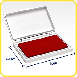READY 2 LEARN Washable Stamp Pad - Red - Non-Toxic