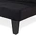 Best Choice Products Microfiber Futon Convertible Reclining Folding Lounge Couch Sofa Bed w/ 6in Thick Mattress Padding Comfort - Black