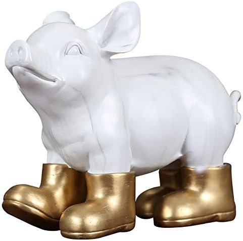 Amazon Com Ornaments For Living Room Home Decoration Statue Garden Ornament Nordic Origami Gold Pig Ornaments With Modern Minimalist Decorations Kitchen Dining