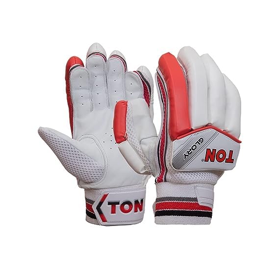 SS TON Glory Cricket Batting Gloves | Multicolor | Size: Youth | For Right-Hand Batsman