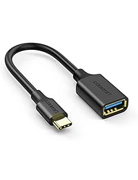 Ugreen USB Type C a USB 3.0 una hembra Cable OTG para nuevo MacBook, Samsung Galaxy Note 8, S8, Huawei Mate 10, P10, P10 Plus, HTC One u11,10, LG V30, G6, Google Pixel, Nexus 5 X, Moto Z Force Droid, Nintendo Switch, Negro