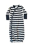Parade Organics Kimono Gowns Black Stripes Up To 6 Months