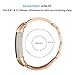 GHIJKL Bands Compatible for Fitbit Alta HR and Alta, Replacement Metal Small Large Super Classy Updated Wrist Band Silver Rose Gold Rose Gold