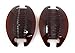 2 setCombs Hair Clip French Side Comb Holder (Dark Brown).