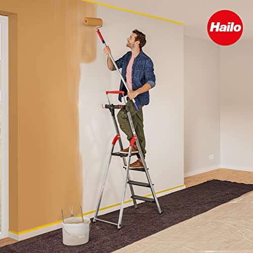 Scala Alluminio Hailo Step 5 - Pieghevole E Leggera | Per Lavori Domestici - Foto 4