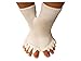 Triim Fitness Toe Separator Yoga Gym Sports Massage Socks for Foot Alignment, Great for Sore Feet and Diabetics (White)
