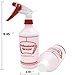 SEASEA Spray Bottles with 6 Labels and 4 Screw caps - Professional Sprayer Cleaning/Food/ Essential Oil Safe - Will Not Leak Adjustable Nozzle, Multi Purpose Use (4 Pack)