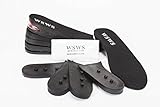 WSWS 5-Layer Height Increase Taller Insole Shoes Pad Air Cushion for MEN (approximately 3.5 inches)+ WSWS Shoe Shine Cloth