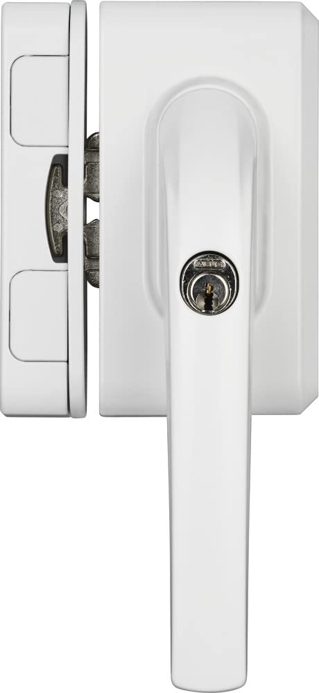 ABUS FO500 N W AL0125 Window Lock Simultaneous Locking, Set of 1, White, 71329