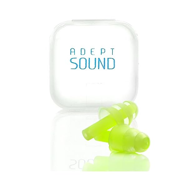 Ear-Plugs-Green-Noise-Cancelling-For-Sleeping-Concerts-Music-Events-Shooting-Range-Construction-Work-Motor-Sports-Racing-Reusable-Soft-Hypoallergenic-Silicone-Material-Comfortable-Earplugs