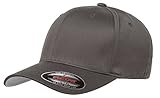 6277 Flexfit Wooly Combed Twill Cap (Small/Medium, Dark Gray)