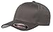 6277 Flexfit Wooly Combed Twill Cap (Small/Medium, Dark Gray)