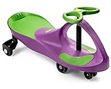 PlasmaCar The Original by PlaSmart – Purple/Lime – Ride On Toy, Ages 3 yrs and Up, No batteries, gears, or pedals, Twist, Turn, Wiggle for endless fun