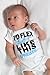 Little Adam & Eve Baby - Baby Boys - I'd Flex but I Like This Onesie - Funny